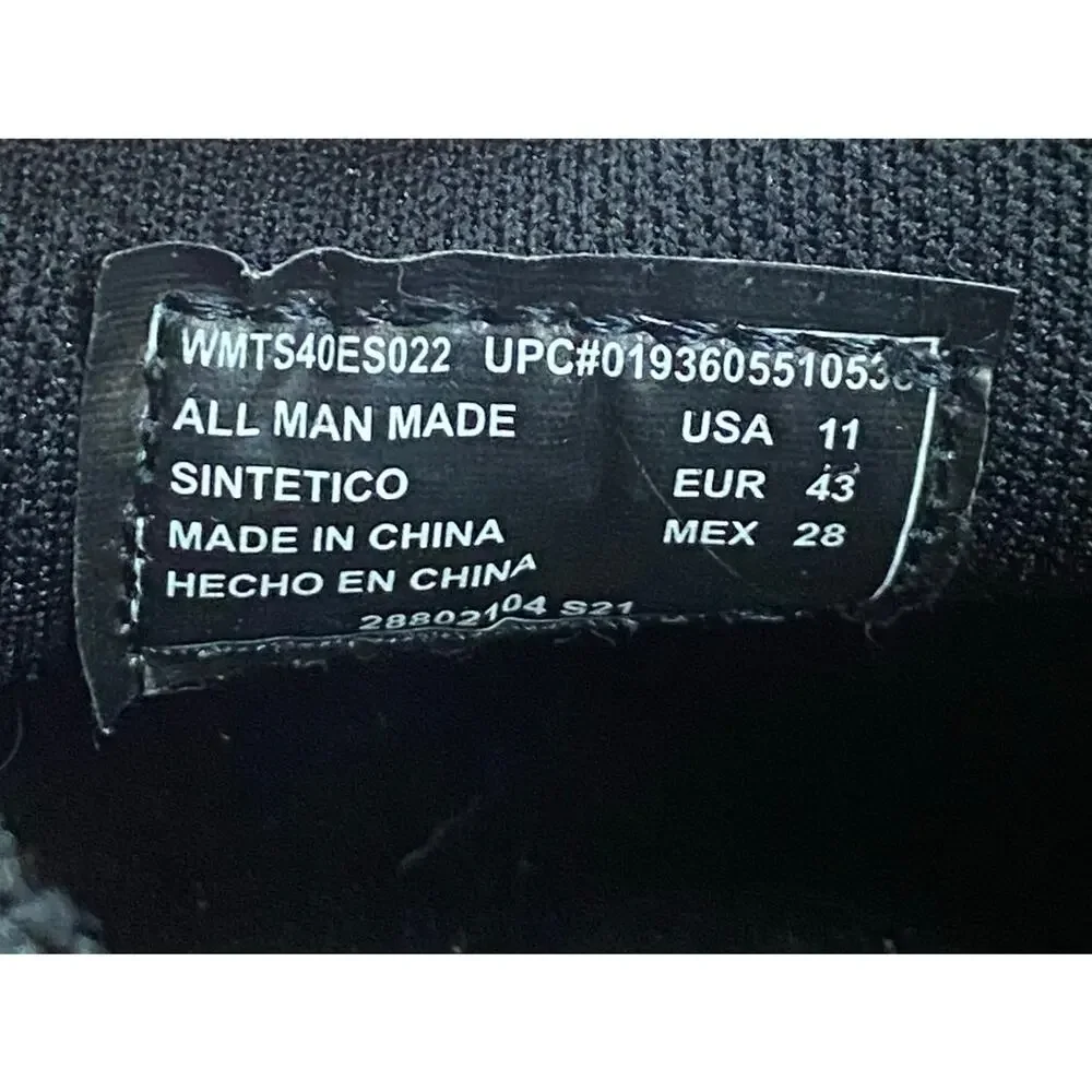 Tred Safe Ortho Pro Men's Comfort Work Shoes 11 Black Slip On Slip Resistant